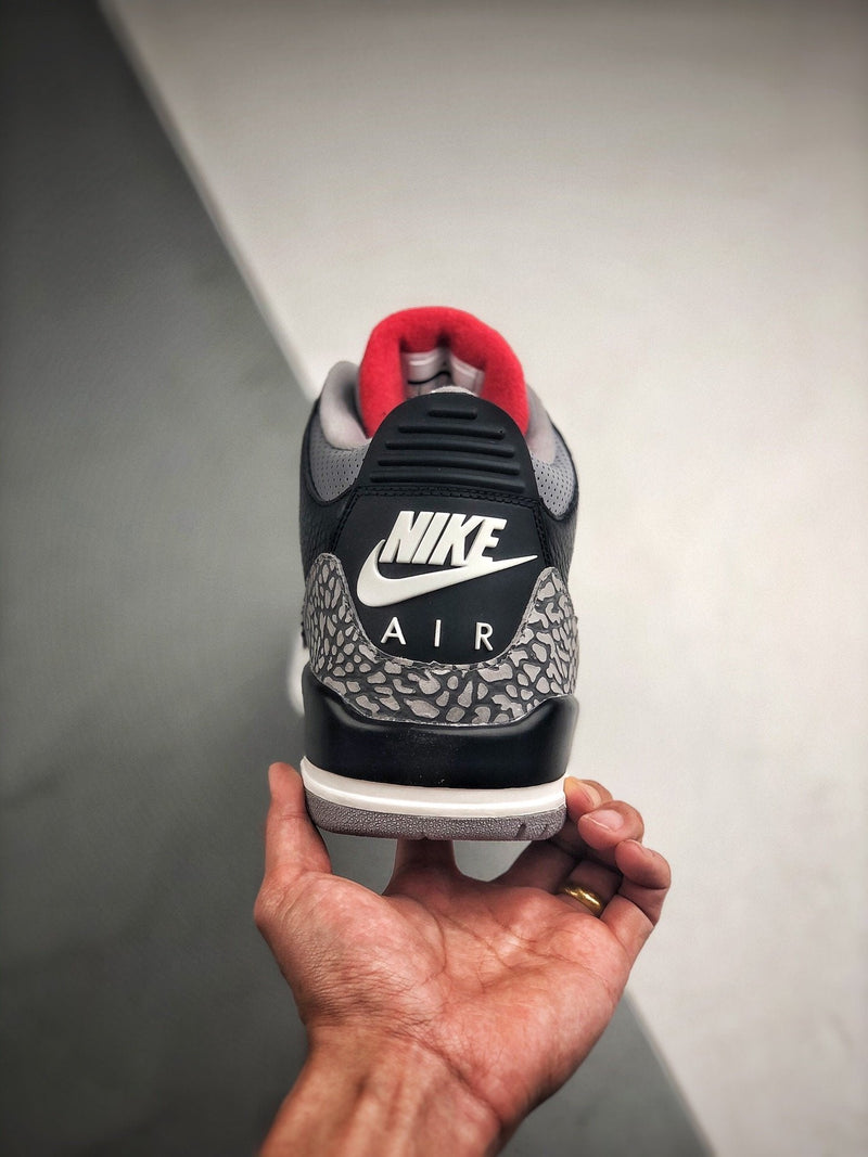 Tênis Nike Air Jordan 3 Retro "Black Cement" - Rei da Pelada