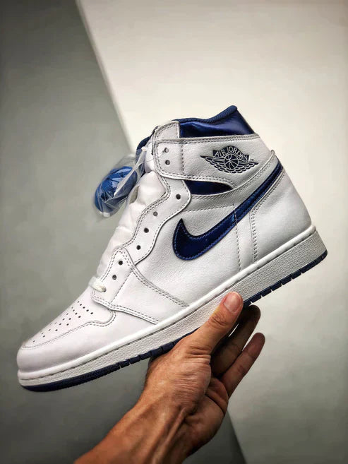 Tênis Nike Air Jordan 1 High "Metalic Navy" - Rei da Pelada