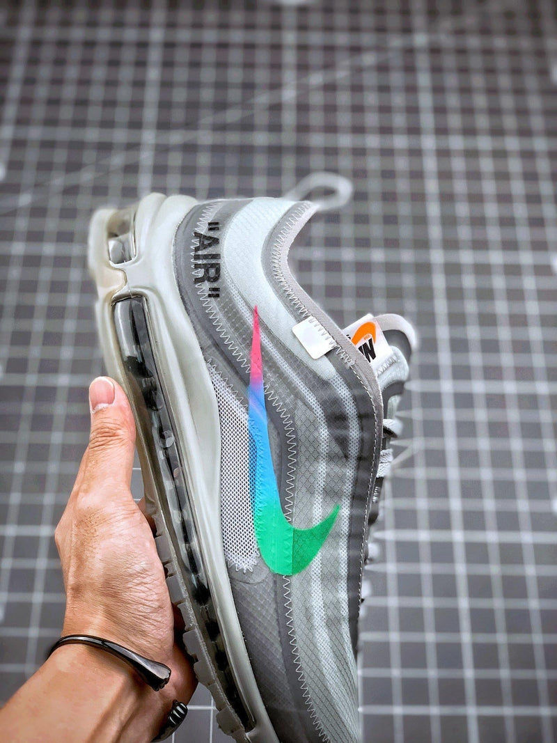 Tênis Nike Air Max 97 x OFF-White "Grey" - Rei da Pelada