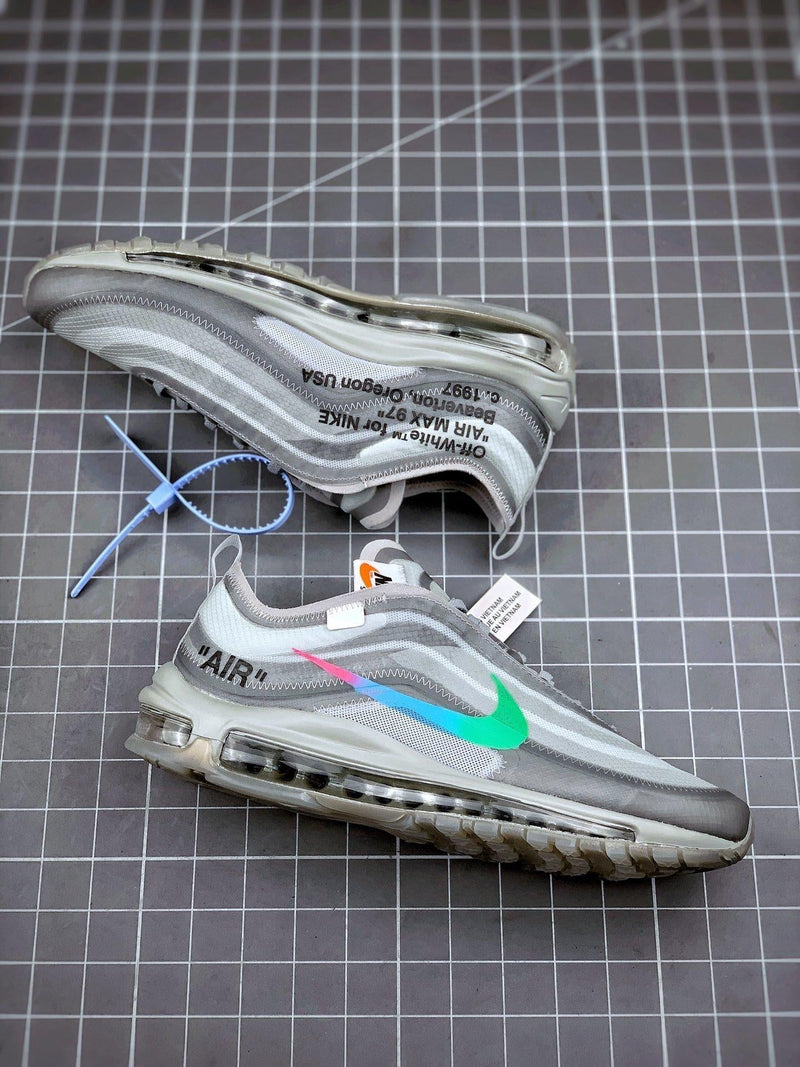 Tênis Nike Air Max 97 x OFF-White "Grey" - Rei da Pelada