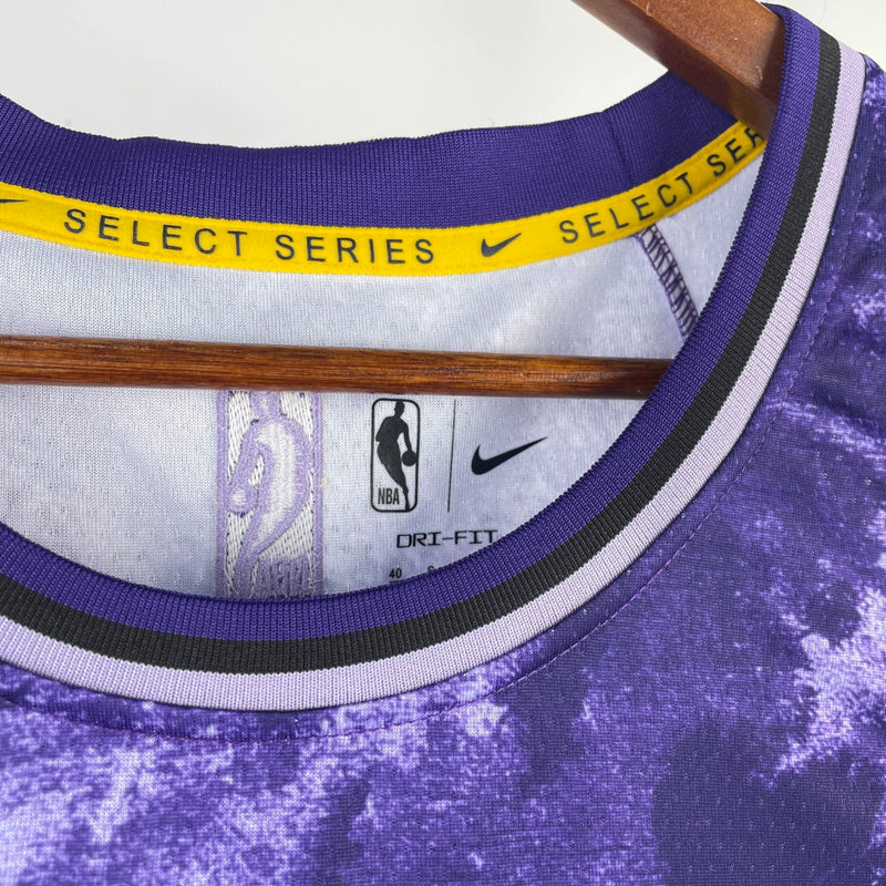 Los Angeles Lakers - Select Series Tie Dye 2023 - Masculina - Mesclado Roxo