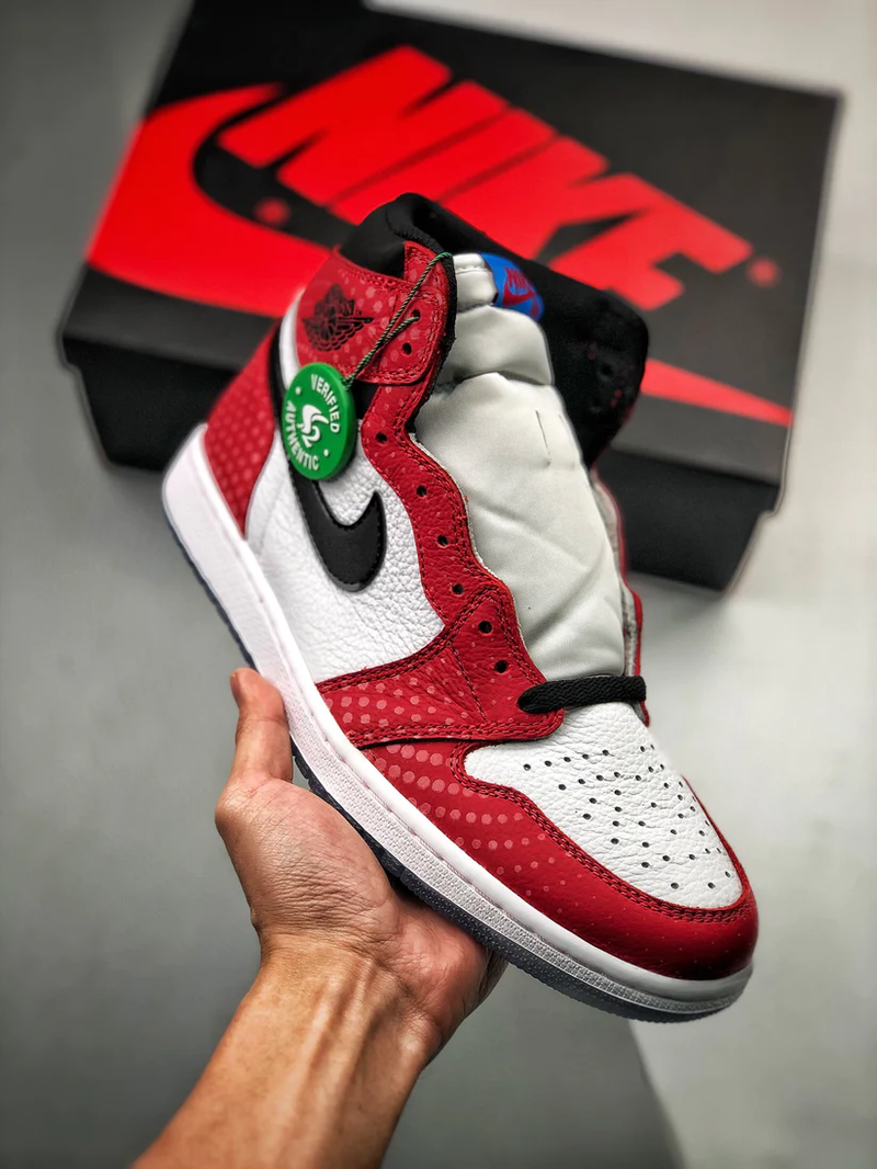 Tênis Nike Air Jordan 1 High Spider-Man Origin Story - Rei da Pelada