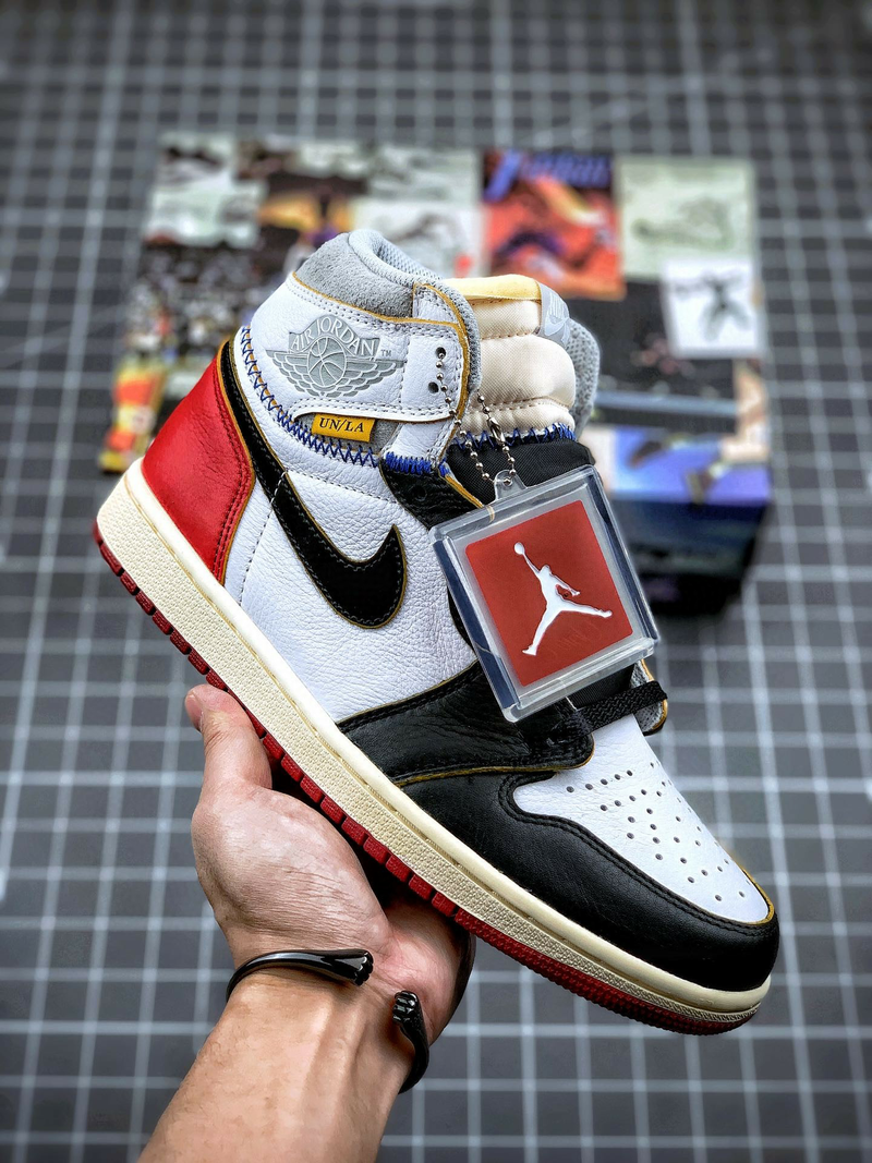 Tênis Nike Air Jordan 1 High "Union Los Angeles Black Toe" - Rei da Pelada