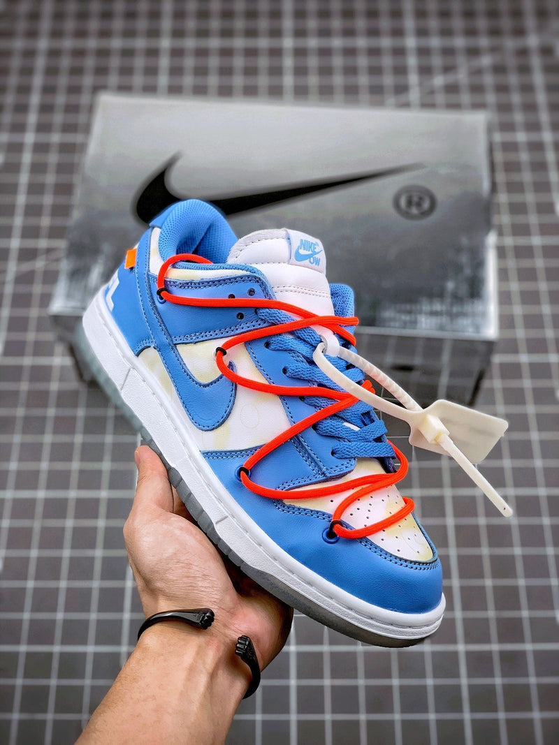 Tênis Nike SB Dunk Low x Off-White UNC - Rei da Pelada