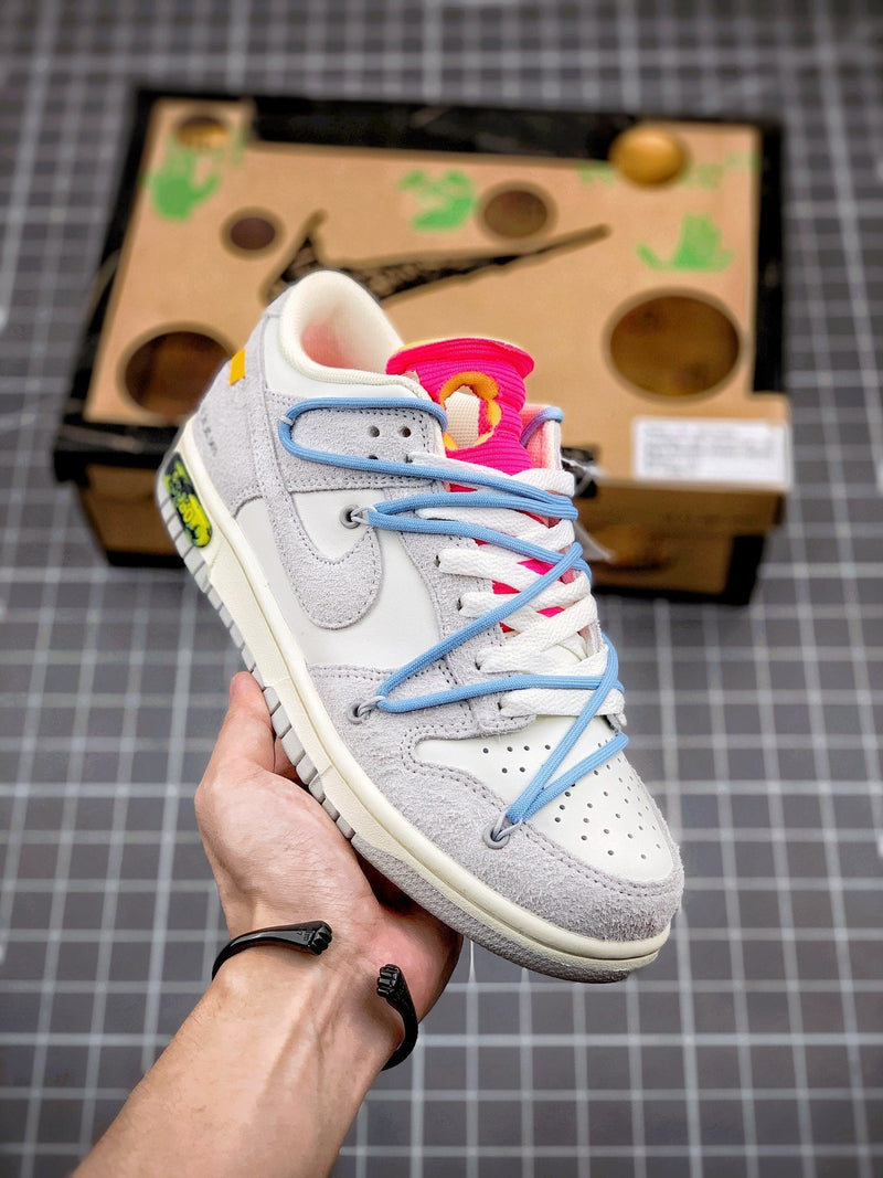 Tênis Nike SB Dunk Low x Off-White 'The 50 - Blue' - Rei da Pelada