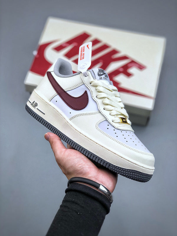 Tênis Nike Air Force 1 Low Rice Dark Red - Rei da Pelada