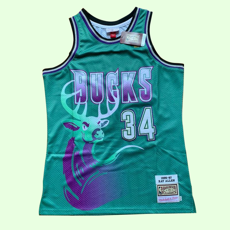 Regata Milwaukee Bucks Mitchell & Ness Alternative Edition 96/97 - Rei da Pelada