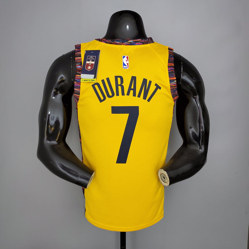 Regata Brooklyn Nets Commemorative Edition Yellow 20/21 - Rei da Pelada