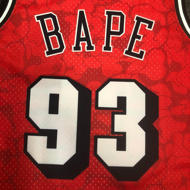 Regata Mitchell & Ness x BAPE - Miami Heat - Rei da Pelada