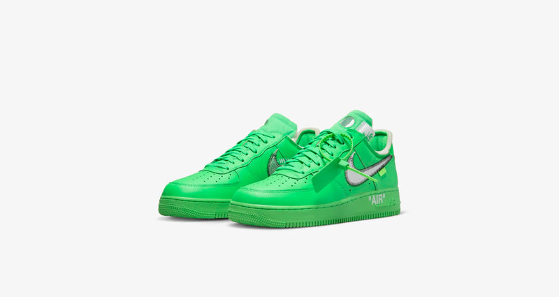 Tênis Nike Air Force Low x Off-White 'Light Green Spark Brooklyn' - Rei da Pelada