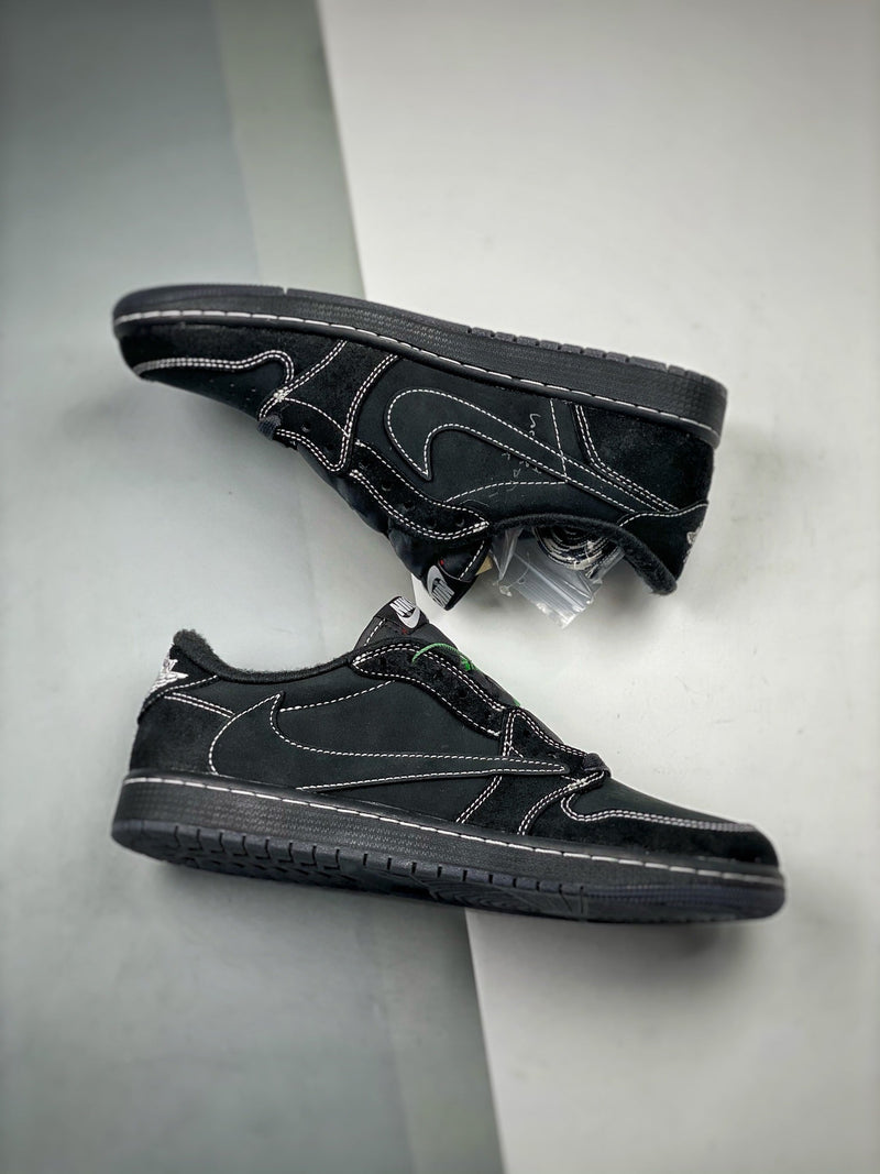 Tênis Travis Scott x Nike Air Jordan 1 Low 'Panthom Black' - Rei da Pelada