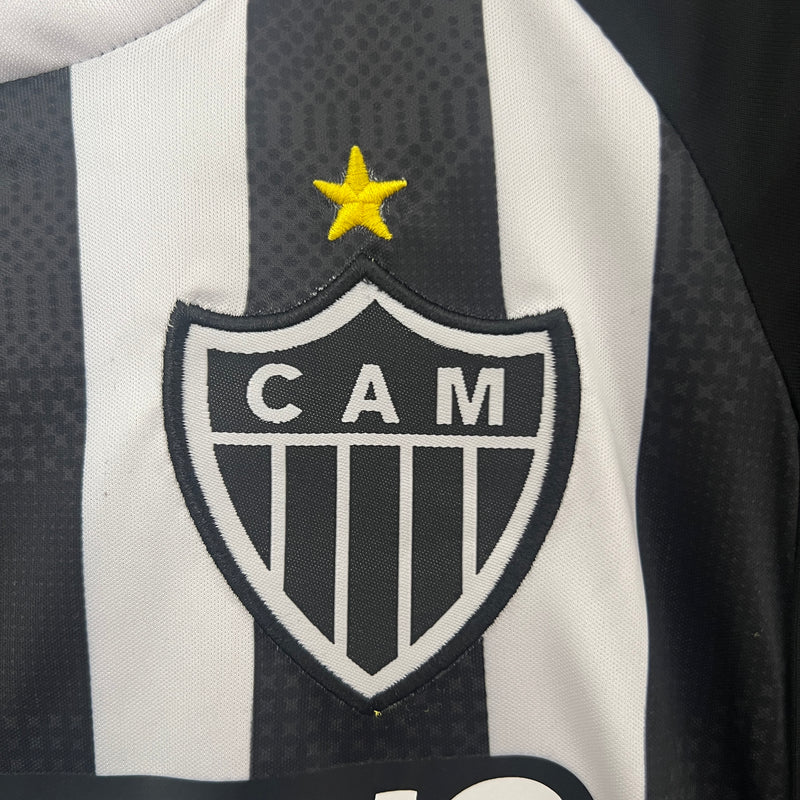 Kit Infatil Atlético Mineiro Home 24/25 - Preto e branco