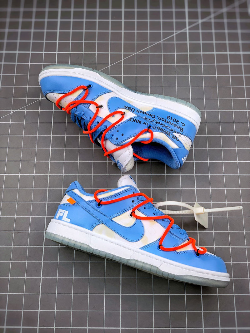 Tênis Nike SB Dunk Low x Off-White UNC - Rei da Pelada