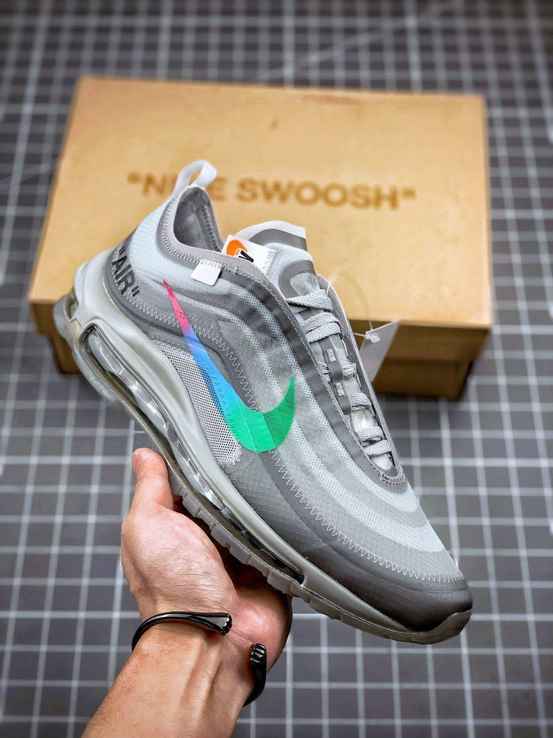 Tênis Nike Air Max 97 x OFF-White "Grey" - Rei da Pelada