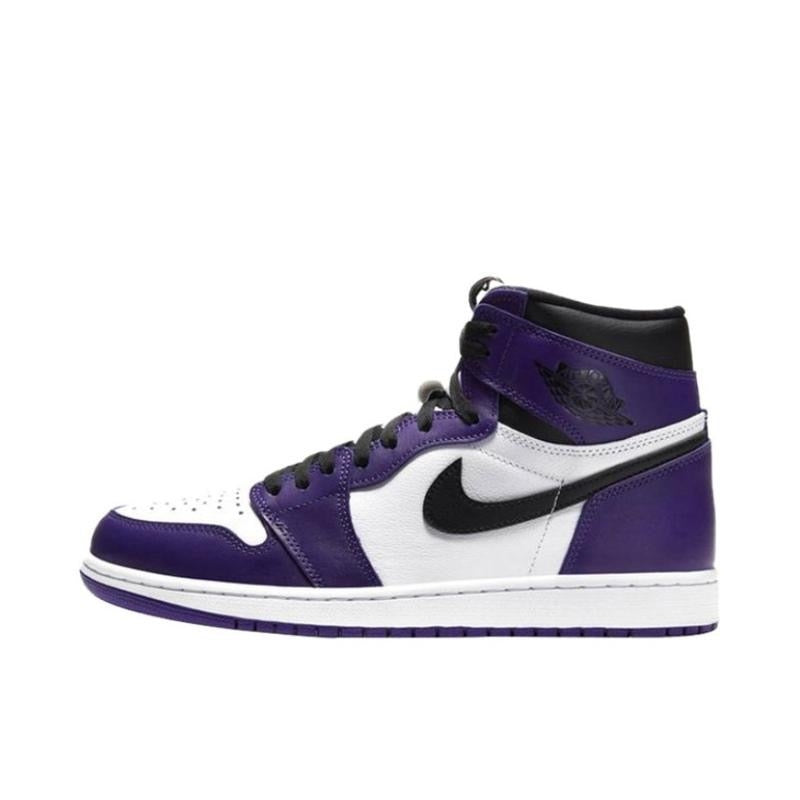 Tênis Nike Air Jordan 1 High Court Purple White 2.0 - Rei da Pelada