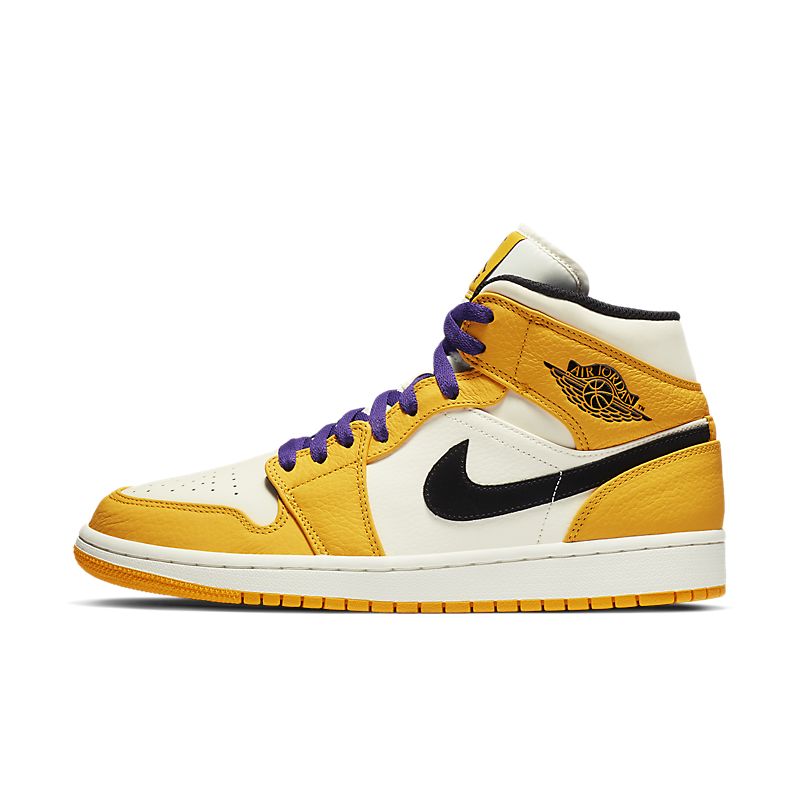 Tênis Nike Air Jordan 1 Mid SE Lakers - Rei da Pelada