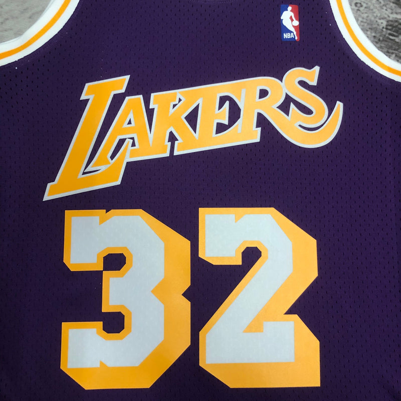 Regata Los Angeles Lakers Mitchell & Ness Away 84/85 - Rei da Pelada