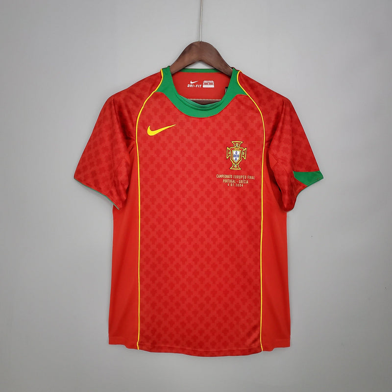 Camisa Retrô Seleção Portugal 2004/04 Home