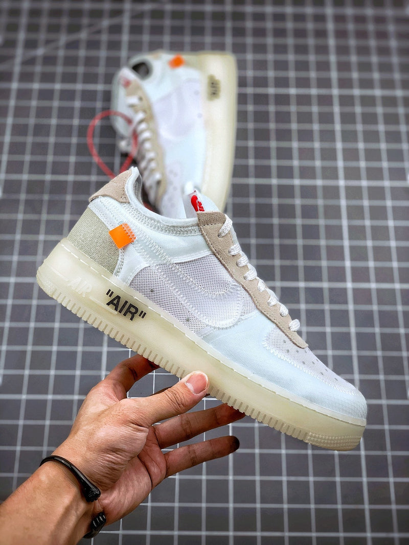 Tênis Nike Air Force Low x Off-White 'The Ten' - Rei da Pelada