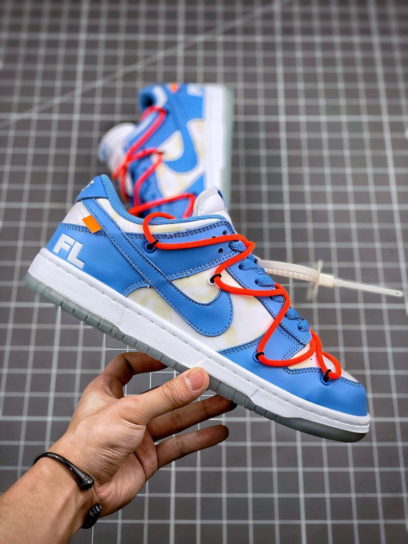 Tênis Nike SB Dunk Low x Off-White UNC - Rei da Pelada