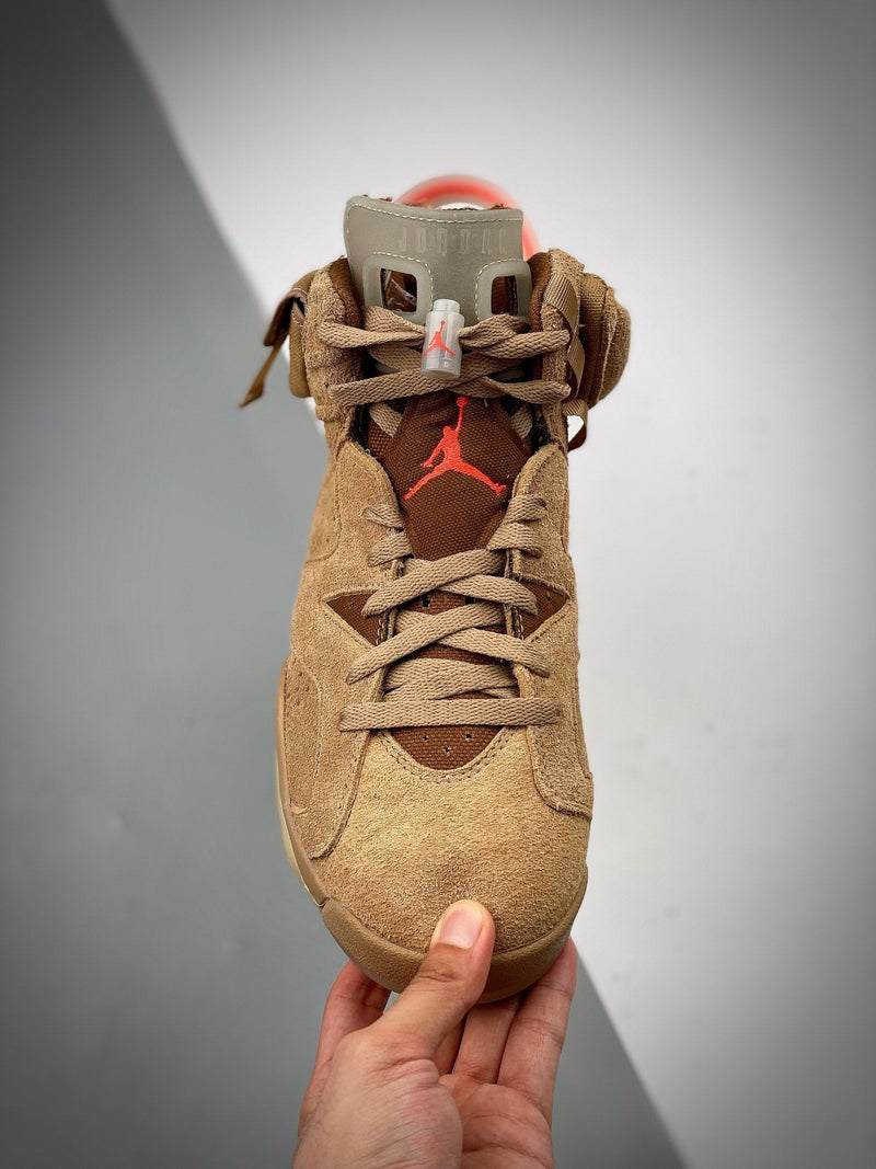 Tênis Nike Air Jordan 6 Retro SP British Khaki Travis Scott - Rei da Pelada