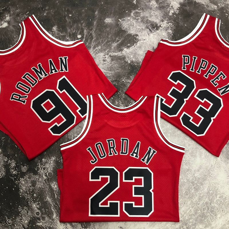 Regata Chicago Bulls Away Mitchell & Ness 97/98 - Rei da Pelada