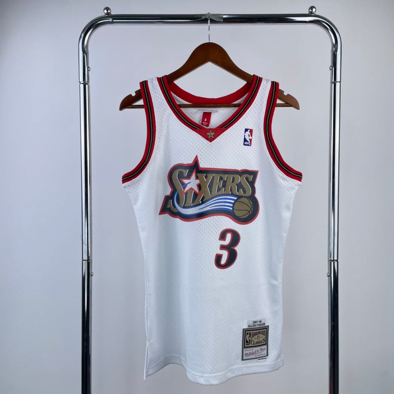 Regata Philadelphia 76ers Mitchell & Ness Home Edition 97/98 - Rei da Pelada