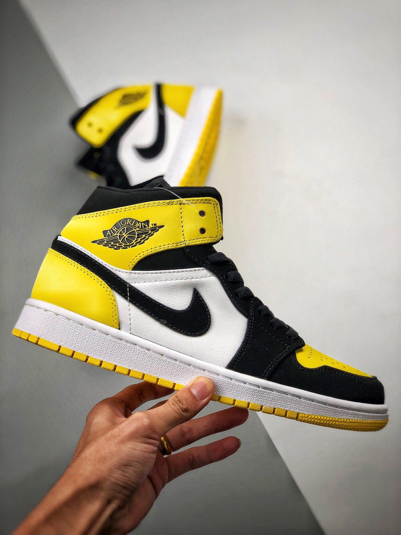 Tênis Nike Air Jordan 1 Mid SE 'Yellow Toe' - Rei da Pelada