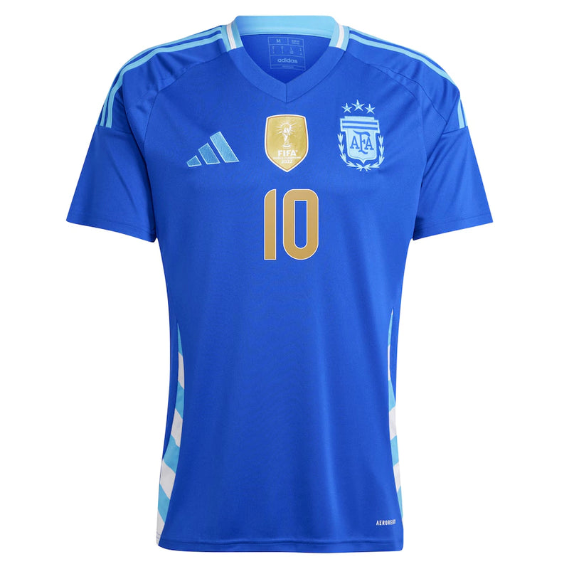 Camisa Seleção Argentina Away 24/25 - Messi 10 Torcedor Masculino - Azul - Copa América