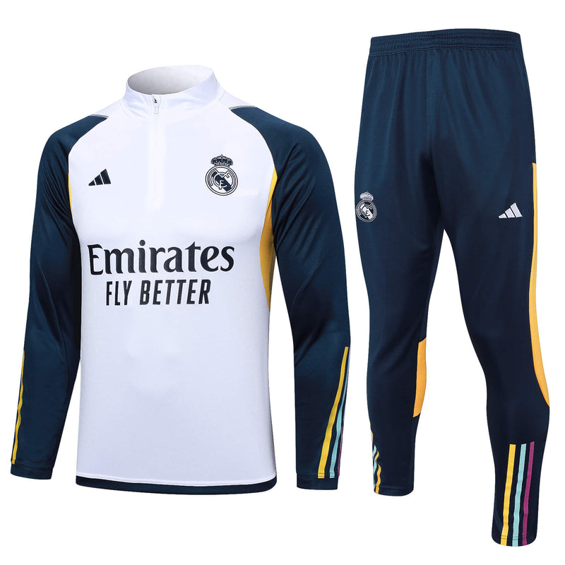 Conjunto de Treino Real Madrid 24/25 - Branco