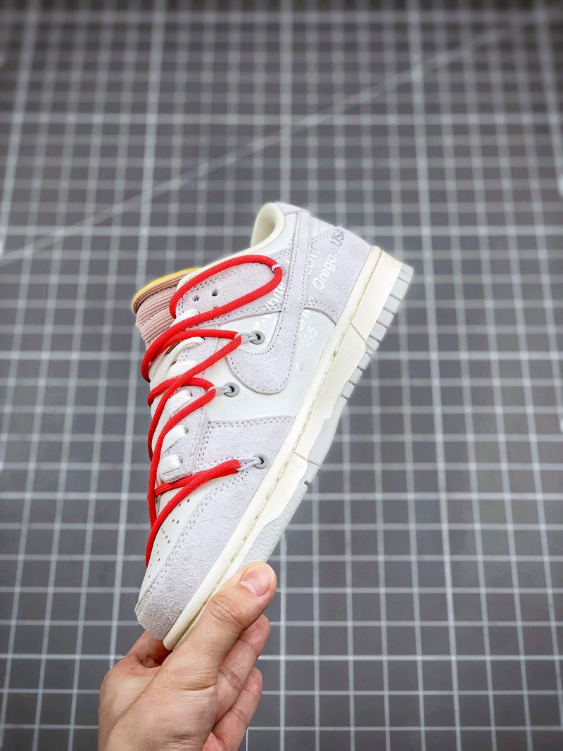 Tênis Nike SB Dunk Low x Off-White 'The 50 - Red' - Rei da Pelada