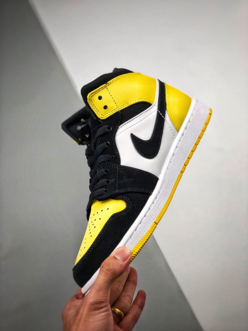 Tênis Nike Air Jordan 1 Mid SE 'Yellow Toe' - Rei da Pelada