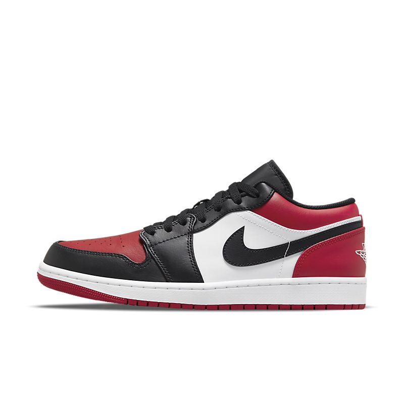 Tênis Nike Air Jordan 1 Low Bred Toe - Rei da Pelada