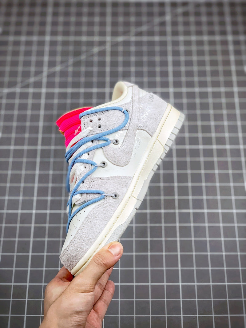 Tênis Nike SB Dunk Low x Off-White 'The 50 - Blue' - Rei da Pelada