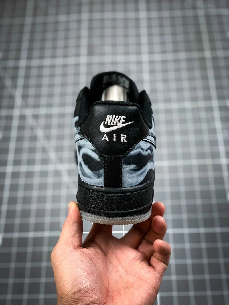 Tênis Nike Air Force 1 Low Skeleton Black - Rei da Pelada