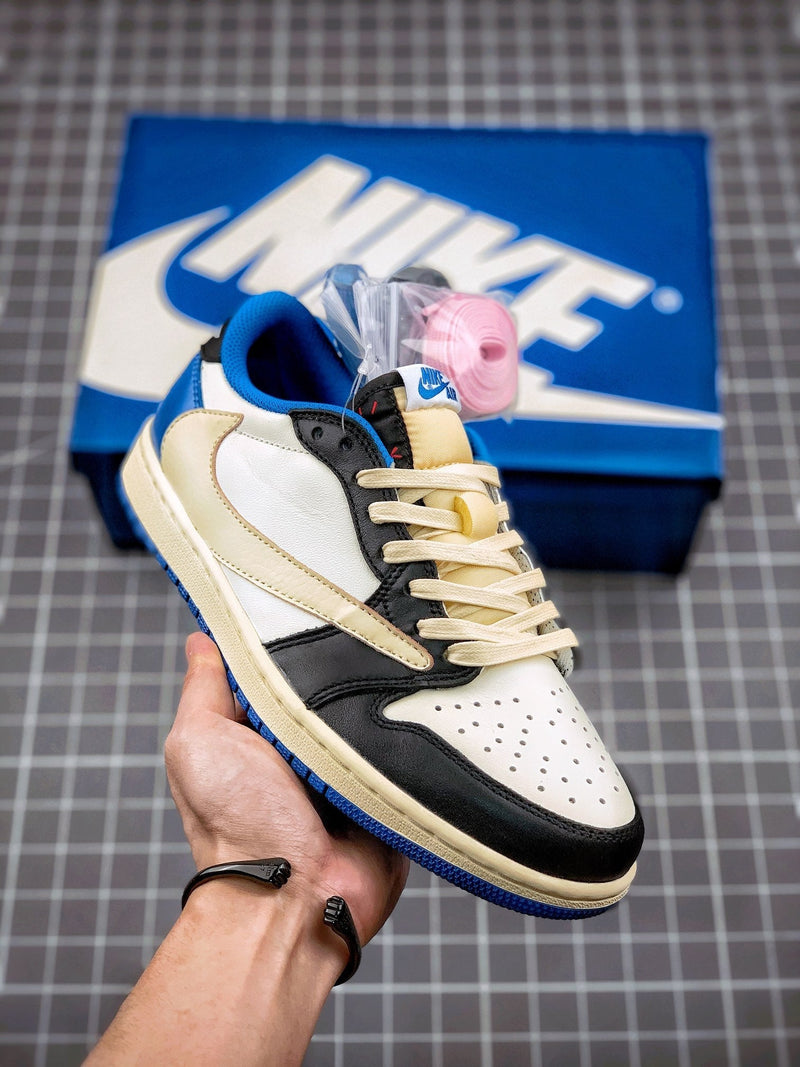 Tênis Travis Scott x Nike Air Jordan 1 Low 'Fragment Design' - Rei da Pelada