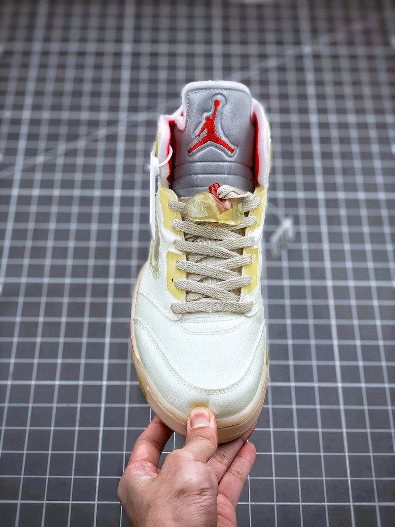 Tênis Nike Air Jordan 5 Retro Off-White Sail - Rei da Pelada