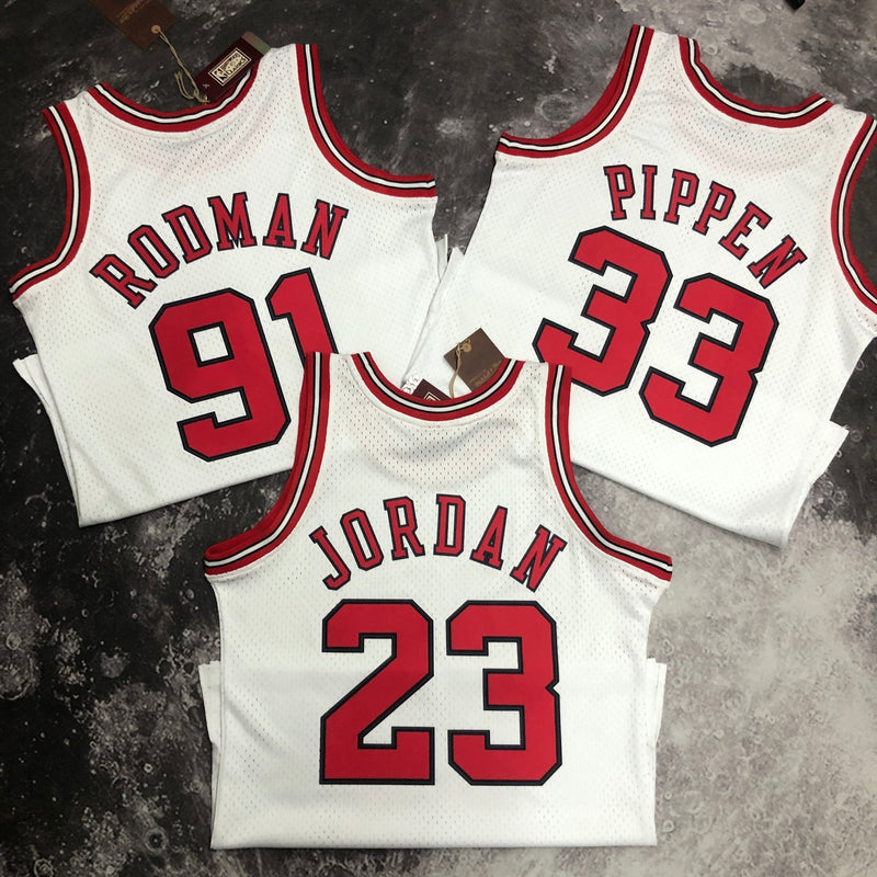 Regata Chicago Bulls Home Mitchell & Ness 97/98 - Rei da Pelada