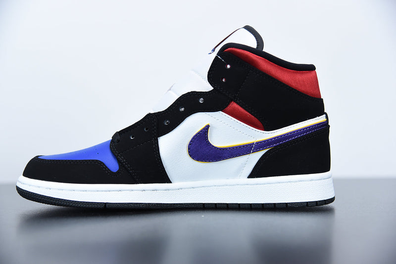 Tênis Nike Air Jordan 1 Mid "Lakers Top 3" - Rei da Pelada