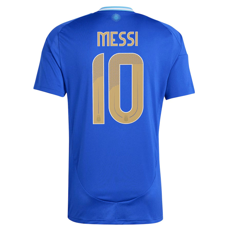 Camisa Seleção Argentina Away 24/25 - Messi 10 Torcedor Masculino - Azul - Copa América