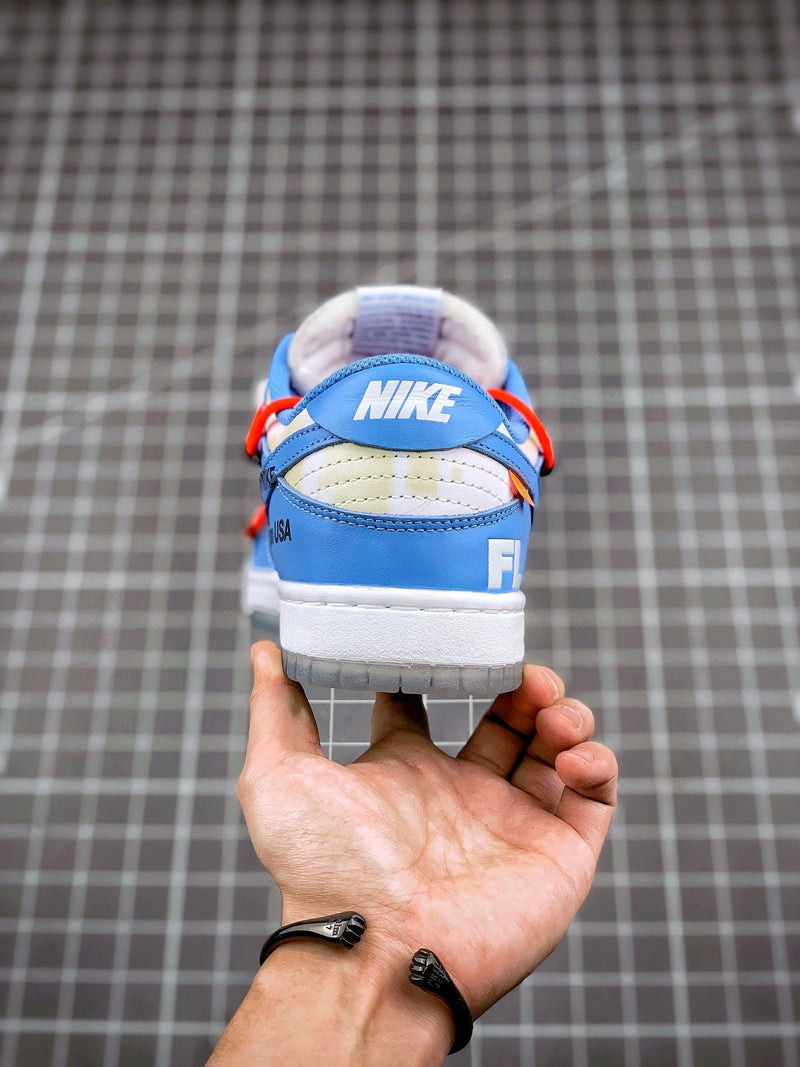 Tênis Nike SB Dunk Low x Off-White UNC - Rei da Pelada