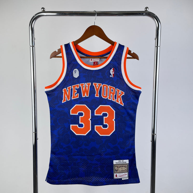 Regata New York Knicks Mitchell & Ness BAPE Edition Away 91/92 - Rei da Pelada