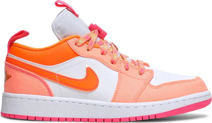 Tênis Nike Air Jordan 1 Low Utility GS 'Hyper Crimson' - Rei da Pelada