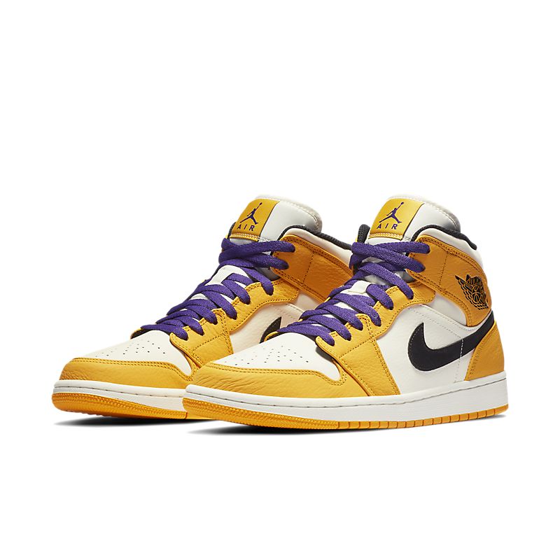 Tênis Nike Air Jordan 1 Mid SE Lakers - Rei da Pelada