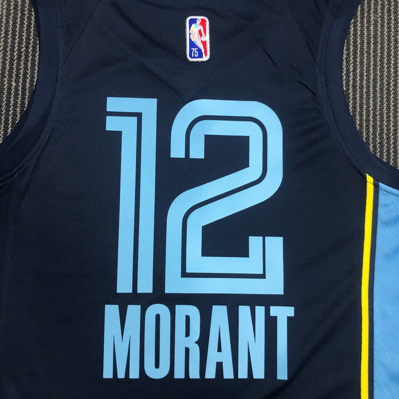 Regata Nike - Memphis Grizzlies 75TH DIAMOND ANNIVERSARY 2021-22 Ja morant - Swingman - Rei da Pelada