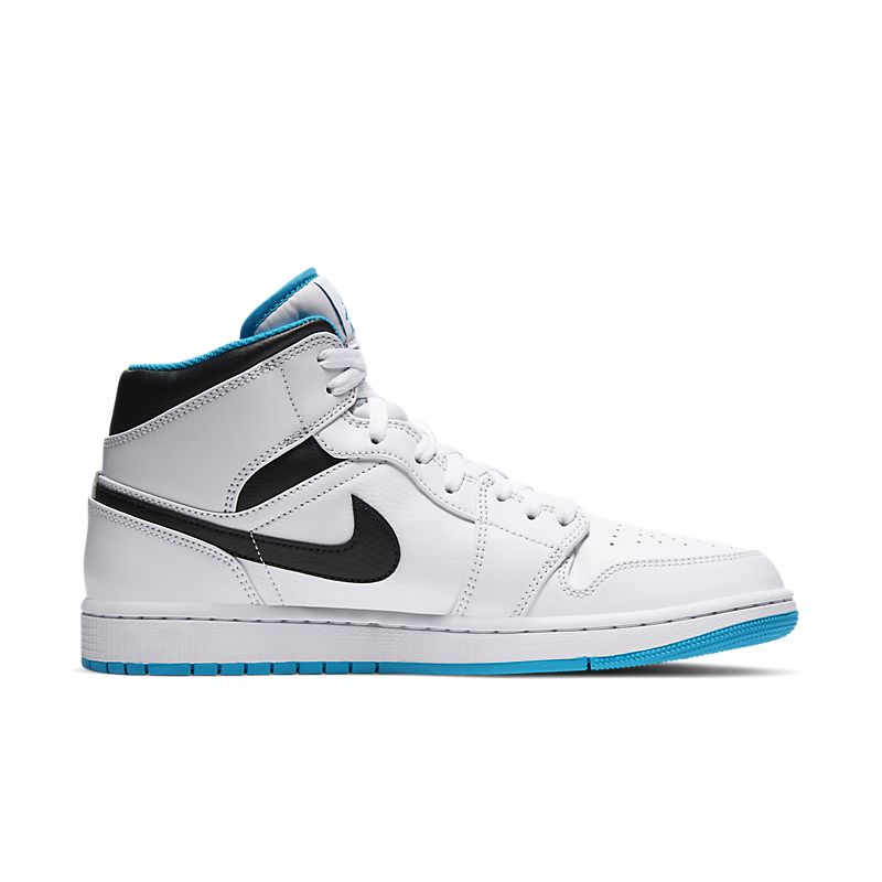 Tênis Nike Air Jordan 1 Mid Laser Blue - Rei da Pelada