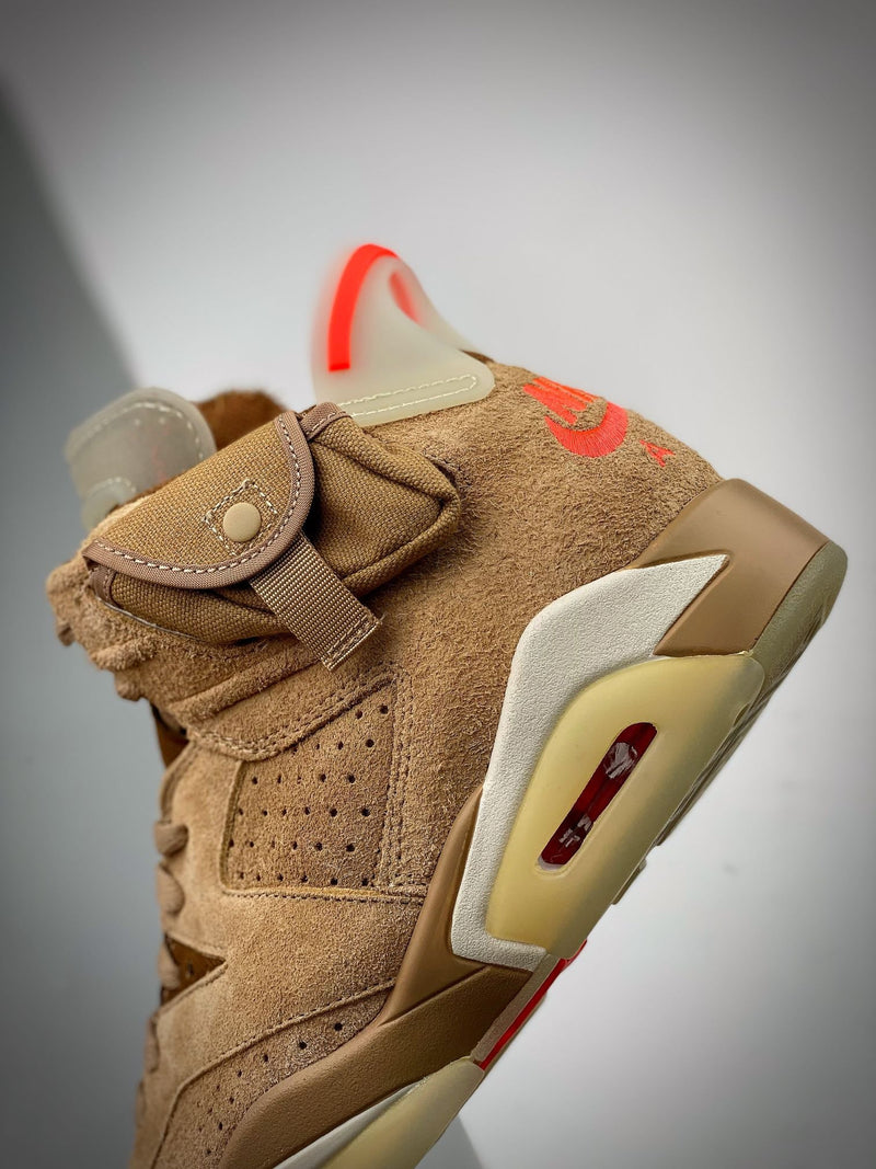 Tênis Nike Air Jordan 6 Retro SP British Khaki Travis Scott - Rei da Pelada