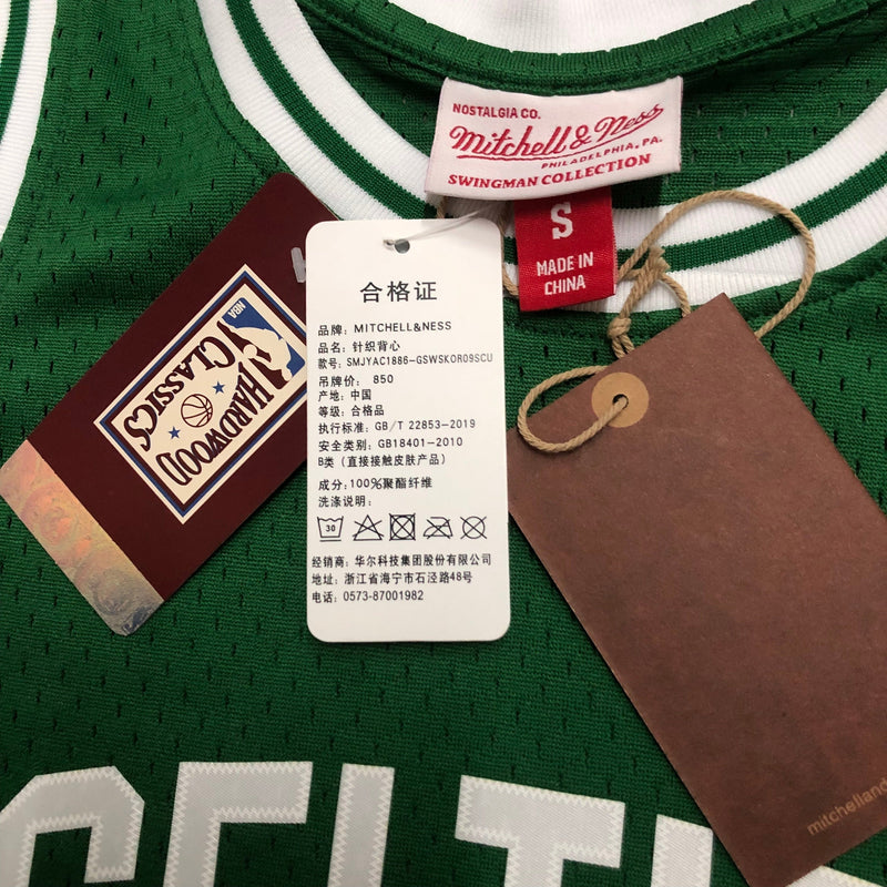 Regata Boston Celtics Mitchell & Ness 85/86 - Rei da Pelada