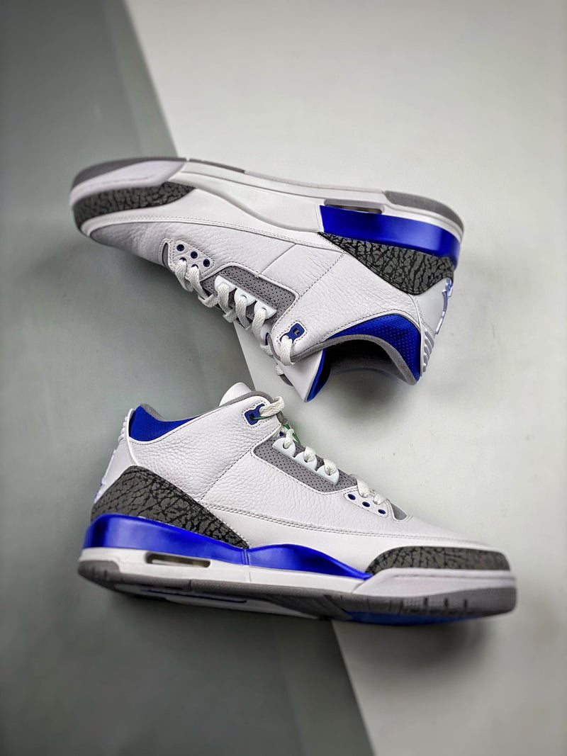 Tênis Nike Air Jordan 3 Retro "Racer Blue CT" - Rei da Pelada