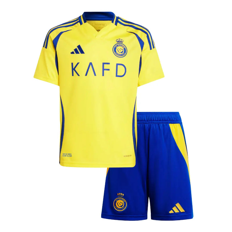 Kit Infantil Al Nassr Home 24/25 - Amarelo